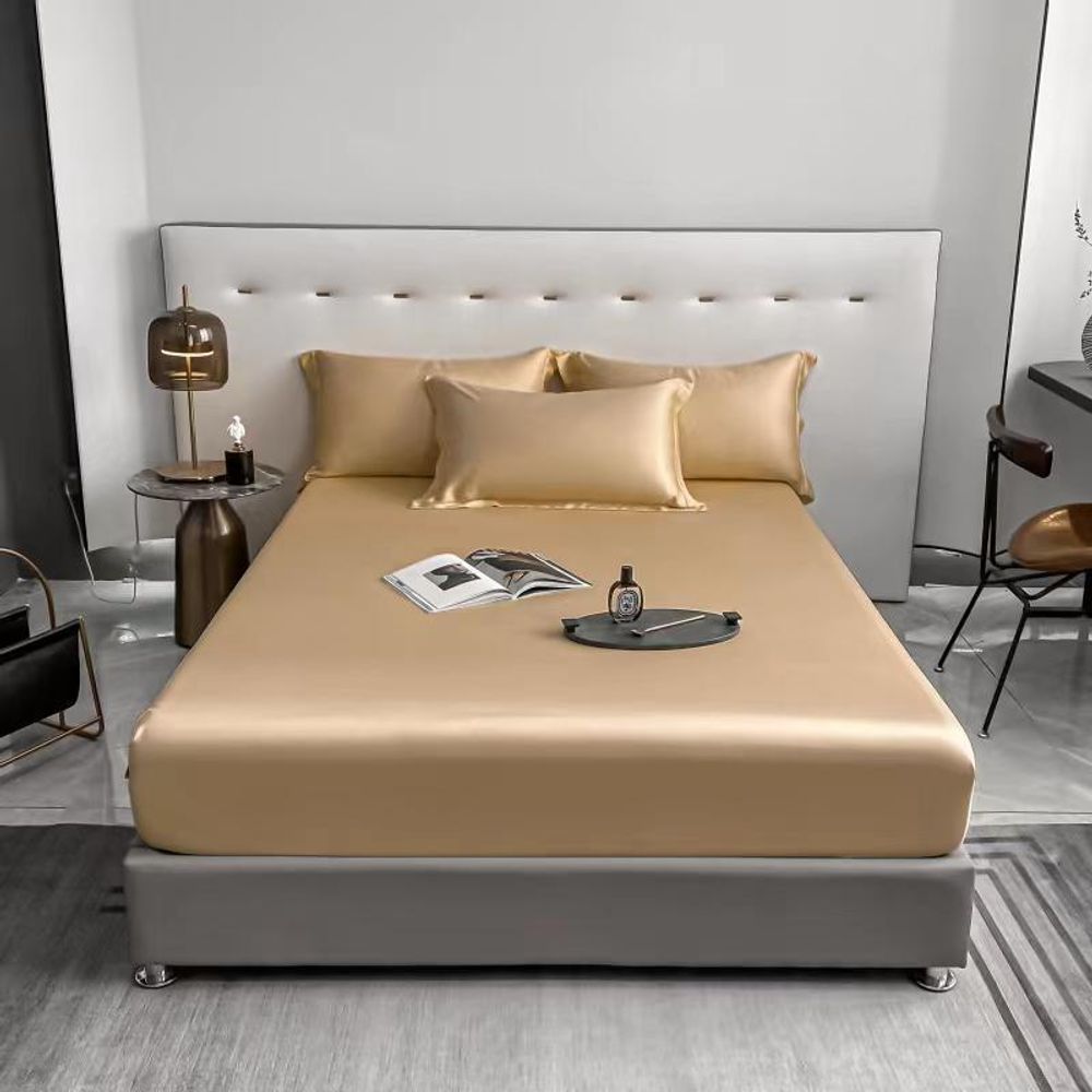 ZEPHYR HOME Простыня на резинке Египетский хлопок 120x200 бежевый