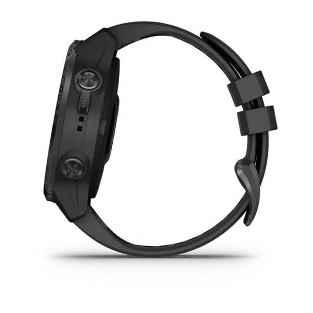 Умные часы Garmin Descent Mk2s угольно-серый корпус с DLC-покрытием, черный силиконовый ремешок