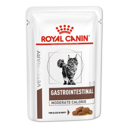 Royal Canin корм консервированный для взрослых кошек кусочки в соусе снижение веса при проблемах ЖКТ
