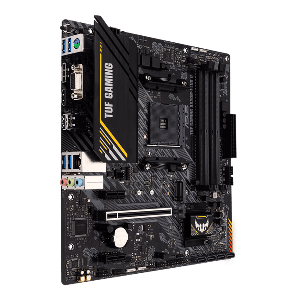 Материнская плата ASUS TUF GAMING A520M-PLUS II AM4 4xDDR4 4xSATA3 RAID M.2 DSub DVI HDMI mATX
