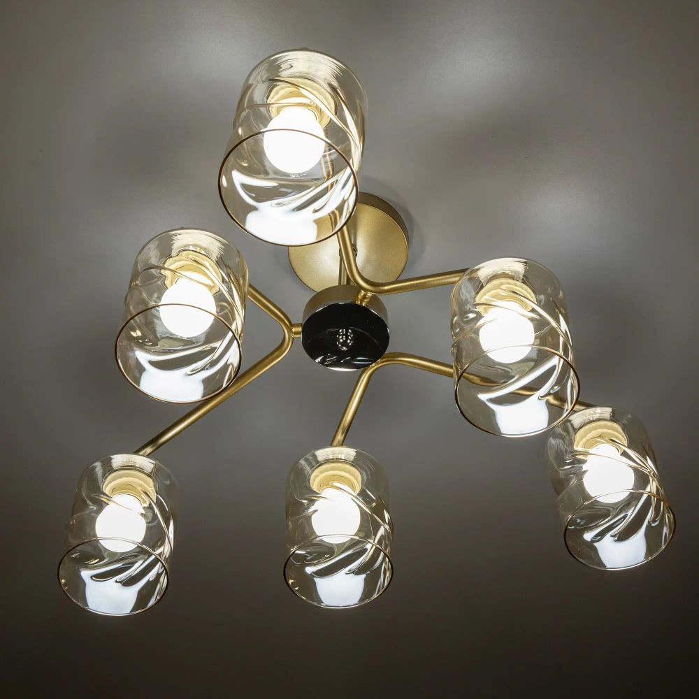 Citilux Клод CL137162 Люстра потолочная Золото