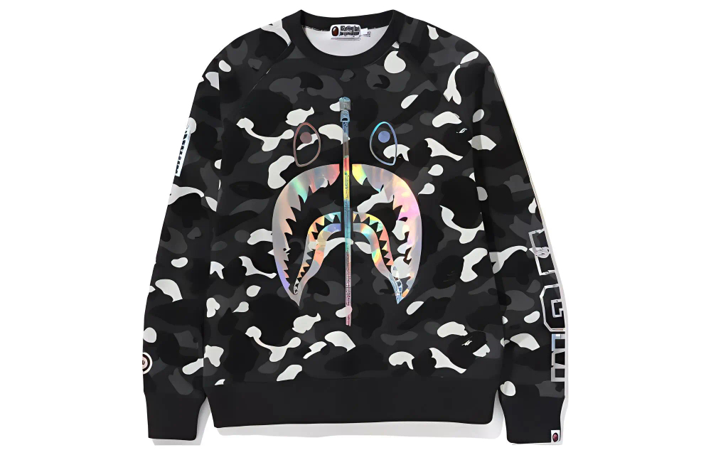 A Bathing Ape City Camo Shark Crewneck Ss24
