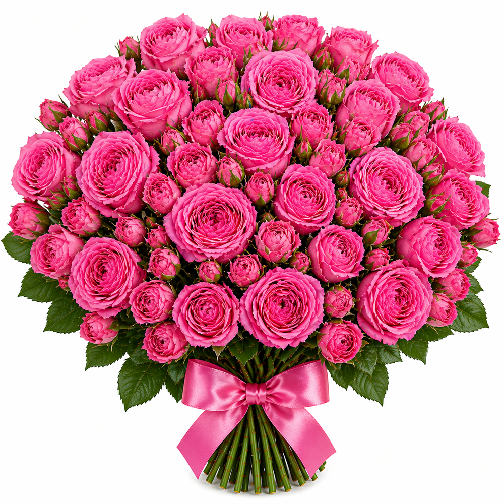 Букет из 21 кустовой розы