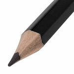 Карандаш чернографитный BRAUBERG, 1 шт., "Touch line", НВ, без резинки, корпус черный, заточенный, 180621