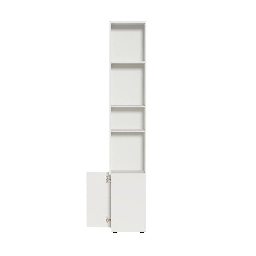 Шкаф торцевой Эйр 16.323, Белый шагрень