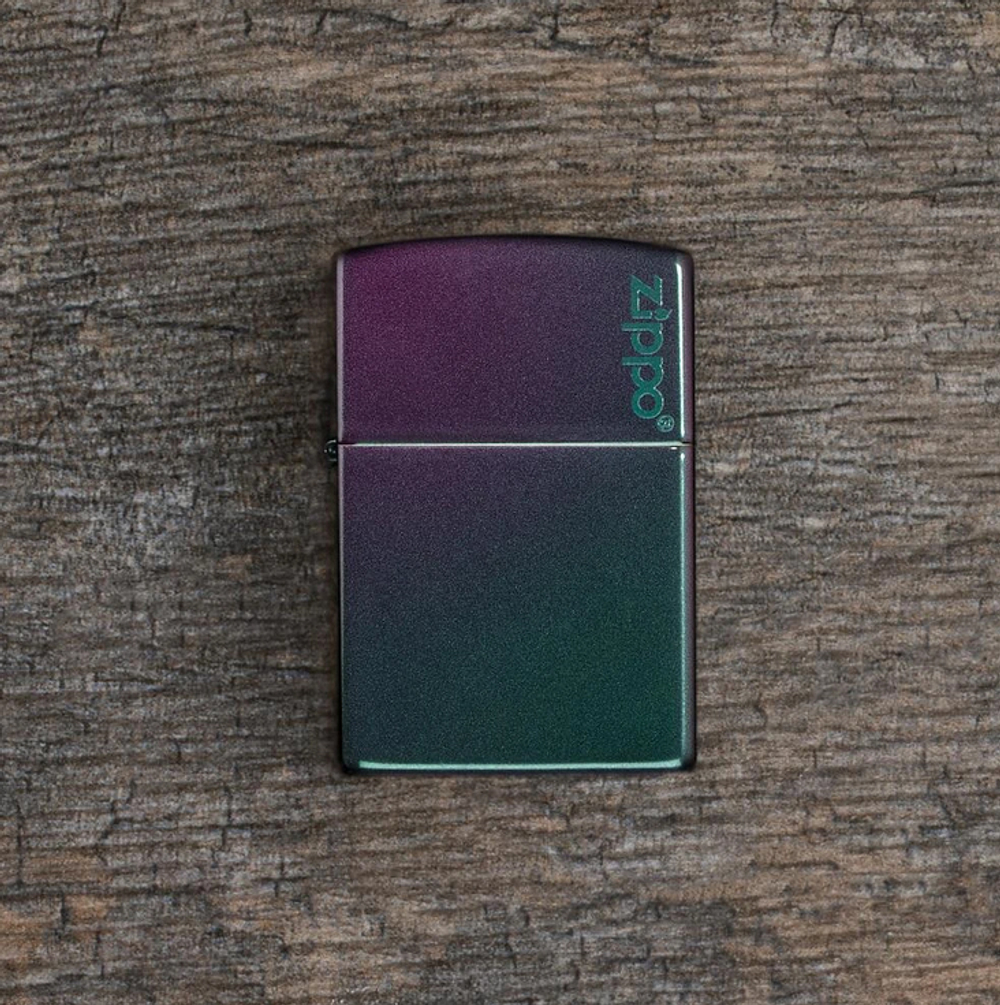 Зажигалка фиолетовая с логотипом Iridescent ZIPPO 49146ZL