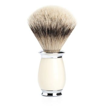 Помазок MUEHLE PURIST, барсучий ворс высшей категории Silvertip, смола, цвет слоновой кости (091 K 57)