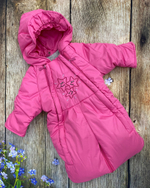 Комбинезон-трасформер детский 2в1 "Звезда" , модель: А 15-18 (Цвет: Розовый, Размер: 74)