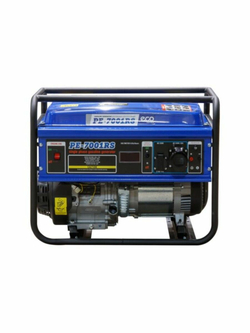 Бензиновый генератор ECO "PE-7001RS", 5,5кВт, 1 розетка 12В, 2 розетки 220 В