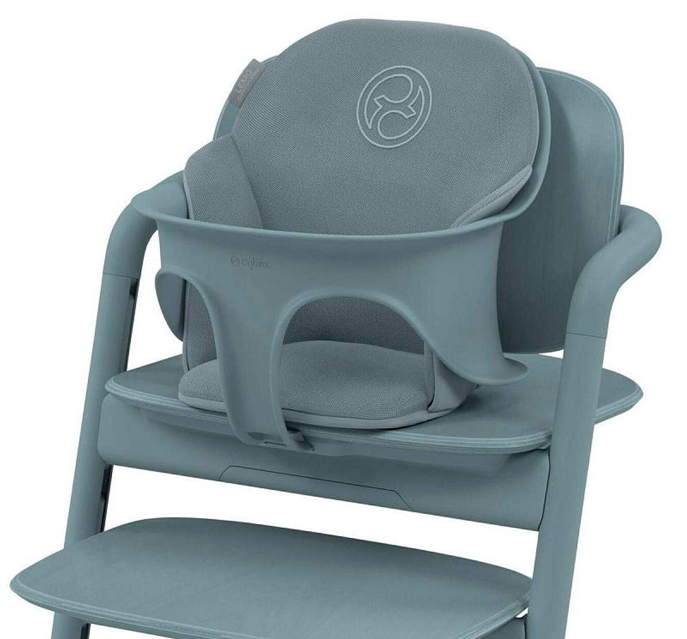 Стульчик для кормления Cybex Lemo 4 в 1 с мягкими чехлами Comfort Inlay Stunning Black/Stone Blue