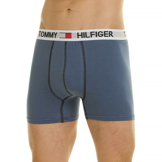 Мужские трусы боксеры голубые Tommy Hilfiger 44887