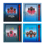 Блокнот детский Basir на замке, с ручкой, формат А6, серия "Кальмар", переплет 7БЦ, 18*13 см, 48 листов, ассорти