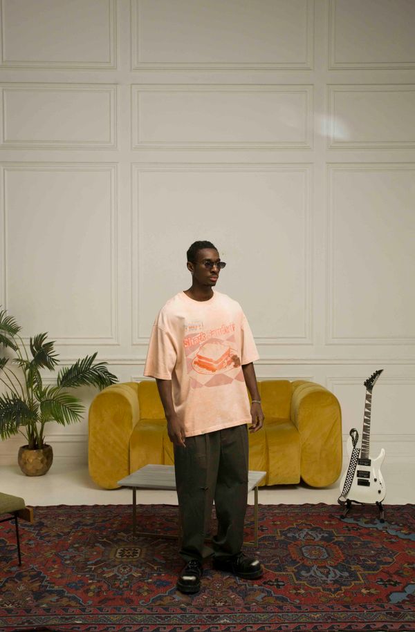 Футболка Shark Sandwich Exclusive персиковая - фото 5