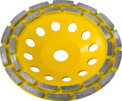STAYER Double, d 180 мм, двухрядная алмазная шлифовальная чашка (33381-180)