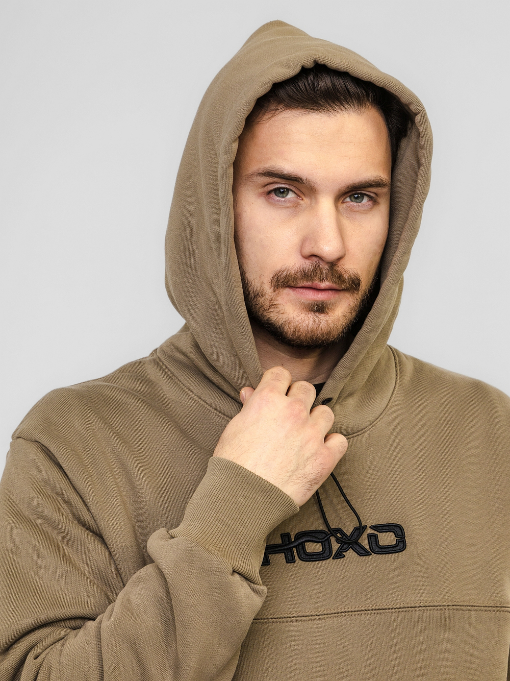 Худи "НОХО" унисекс, цвет "Сухой мох"