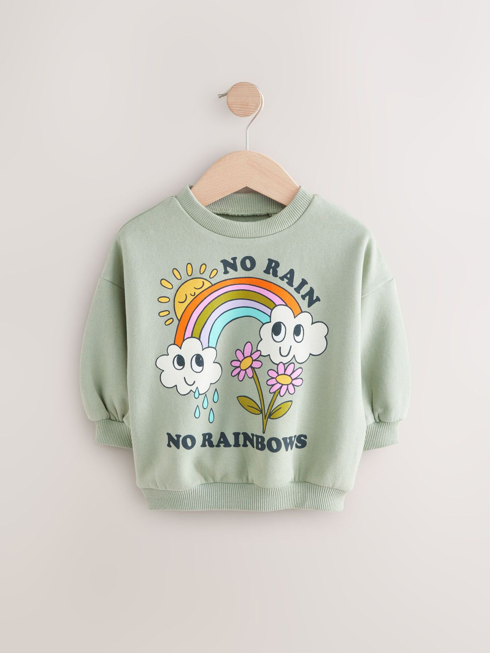 Толстовка для девочки Next F45-068, Мятный