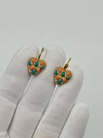 Серьги Сердечки Joan Rivers