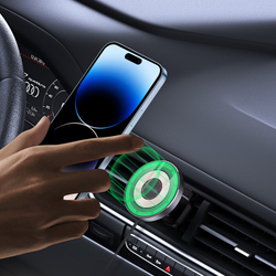 Магнитное беспроводное автомобильное зарядное устройство V2 Wireless Car Charger 15W, Duzzona