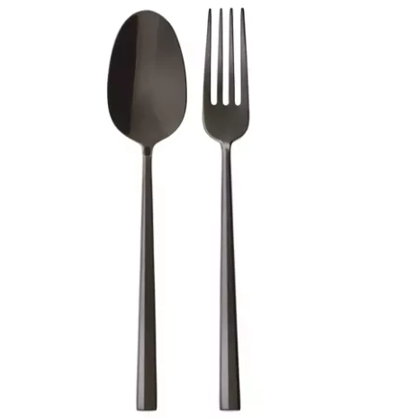 Sambonet - Салатный набор Rock PVD 2черный / артикул   52762K90  / GTIN 8014808494352