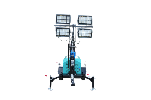 Осветительная вышка GIKS LTD-7000 дизельная - [мачта 7 м / 4х400 Вт / 4.5 кВт] светодиодная, передвижная