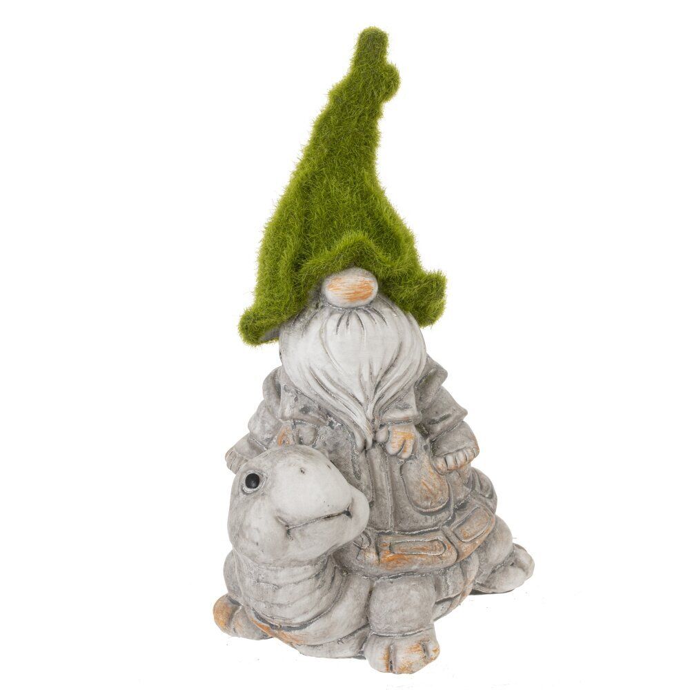 GAEM Фигурка декоративная "Гном на черепахе", L12 W8 H18 см