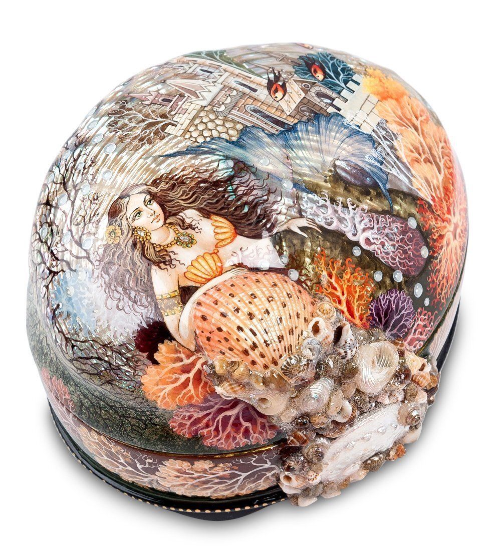 Народные промыслы ШК-30/ 67 Шкатулка «Русалочка» Ковалева С.