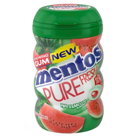 Жевательное драже Mentos Pure Fresh Watermelon со вкусом арбуза, 61,25 г (Вьетнам)