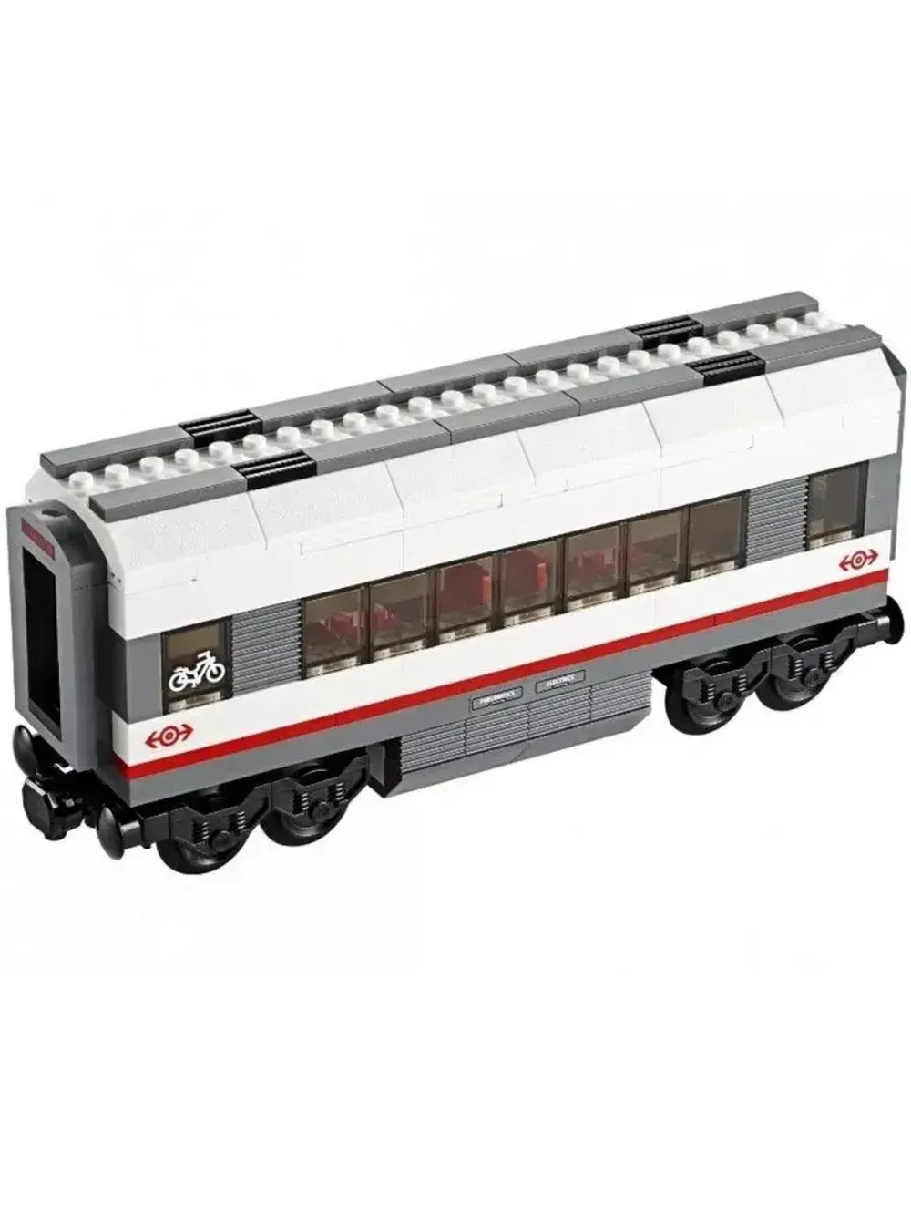 Конструктор Сити Скоростной пассажирский поезд 610 деталей