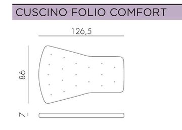 Лаунж кресло Folio черное пластиковое с розовой подушкой Nardi Италия