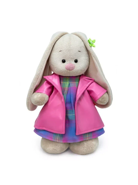 Мягкая игрушка Зайка Ми в пальто из экокожи 25 см StS-461