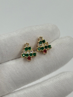 Серьги пусеты Ёлочки Avon