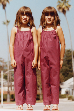 ZARA ДЛИННЫЙ КОМБИНЕЗОН ИЗ ПОПЛИНА — TIMELESZ, ГРАНАТОВЫЙ