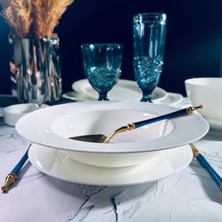 Lenardi 205-626 Набор из 6 глубоких тарелок 23см ATLANT в под.уп.(х6)Костяной фарфор