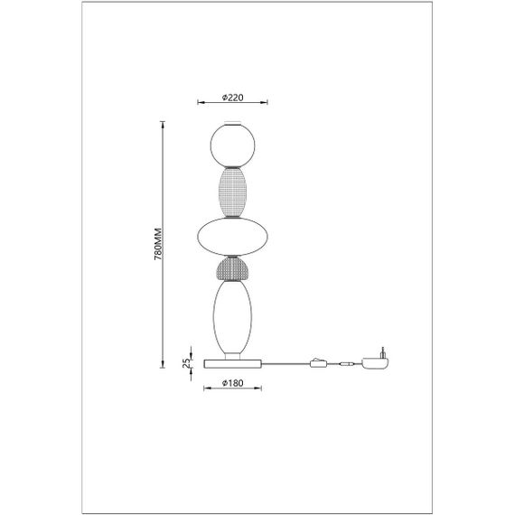 Настольная лампа Divinare Ambra 5016/17 TL-24