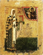 Икона святитель Никита Новгородский на дереве на левкасе мастерская Иконный Дом