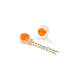 Соединитель проводов 200шт с гидрофобным заполнителем, клемма соединительная, клеммы для проводов 0,4-0,9 мм, скотч-лок К2