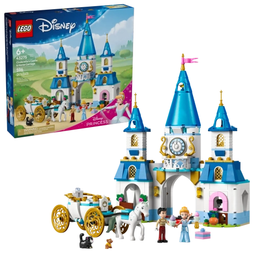Конструктор LEGO Disney 43275 Замок Золушки и конная карета