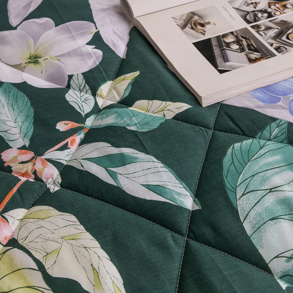 Комплект постельного белья Сатин с Одеялом 100% хлопок OB124