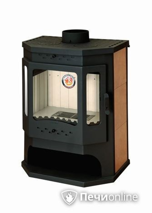 Печь-камин Бавария (Экокамин) Призматик с плитой