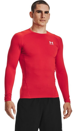 Компрессионка  Under Armour HeatGear Armour Comp Long Sleeve M - красный