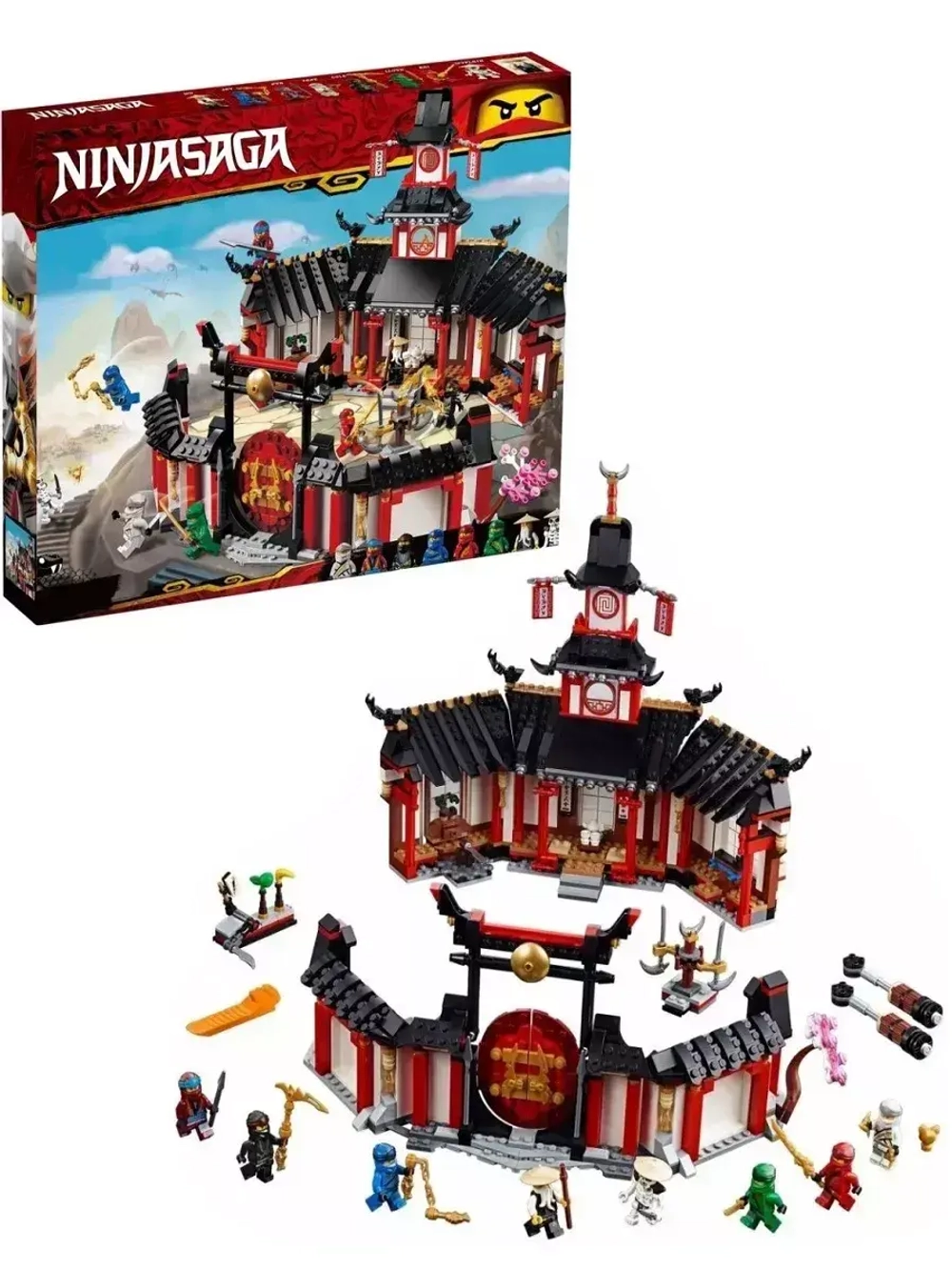Конструктор Ниндзя Монастырь Кружитцу 1132 детали 90015