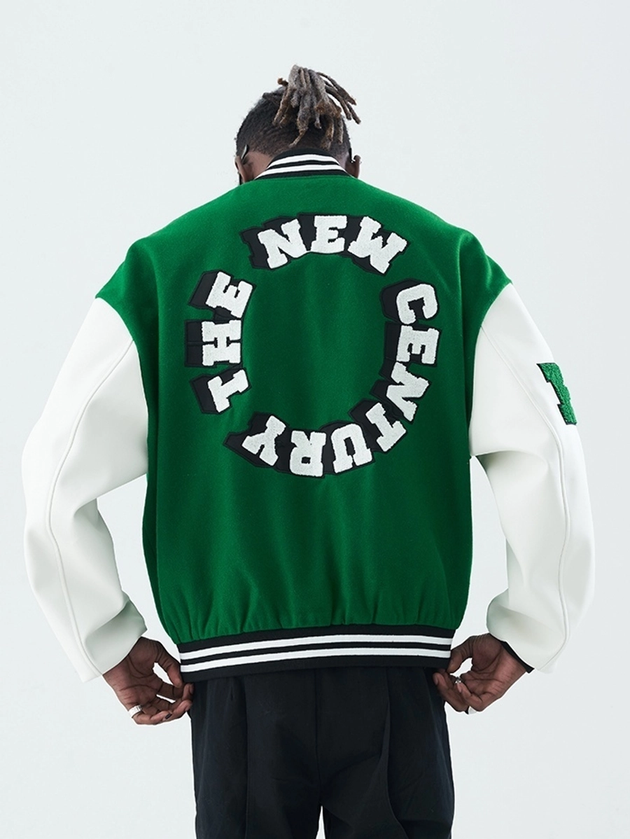 Бомбер HARSHandCRUEL "The New Century Back Logo" Varsity Jacket