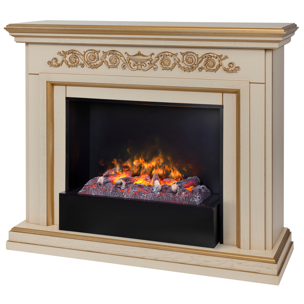 Каминокомплект Real Flame Leticia 26 WT-619G с очагом 3D Cassette 630