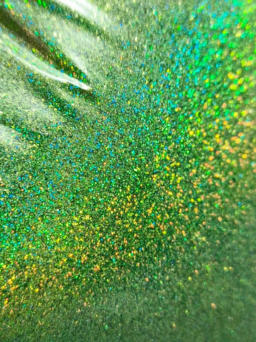 Блёстки Глиттеры 812-02мм - Жёлто-зелёный голографик - универсальные