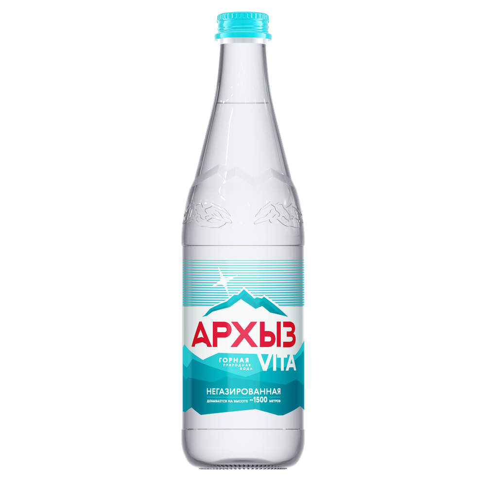 Архыз Vita горная прир. вода 0,5л СТЕКЛО негаз