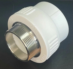 Муфта комбинированная Белая 63x2 PP-RTP в/р