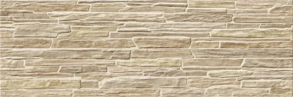 Настенная плитка ALMA Ceramica TWA11ROK414 Rocko 60x20 коричневая рельефная глянцевая под бетон / цемент