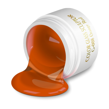 Nail Club Гель витражный G-008 Orange Red 15 мл