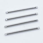 Коннектор Палочка, цвет серебро, размер 30*1,5 мм, цена за 1 шт