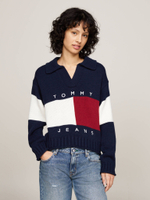 Свитер FLAG RUGBY Tommy Jeans - темно-синий(DW0DW18677)